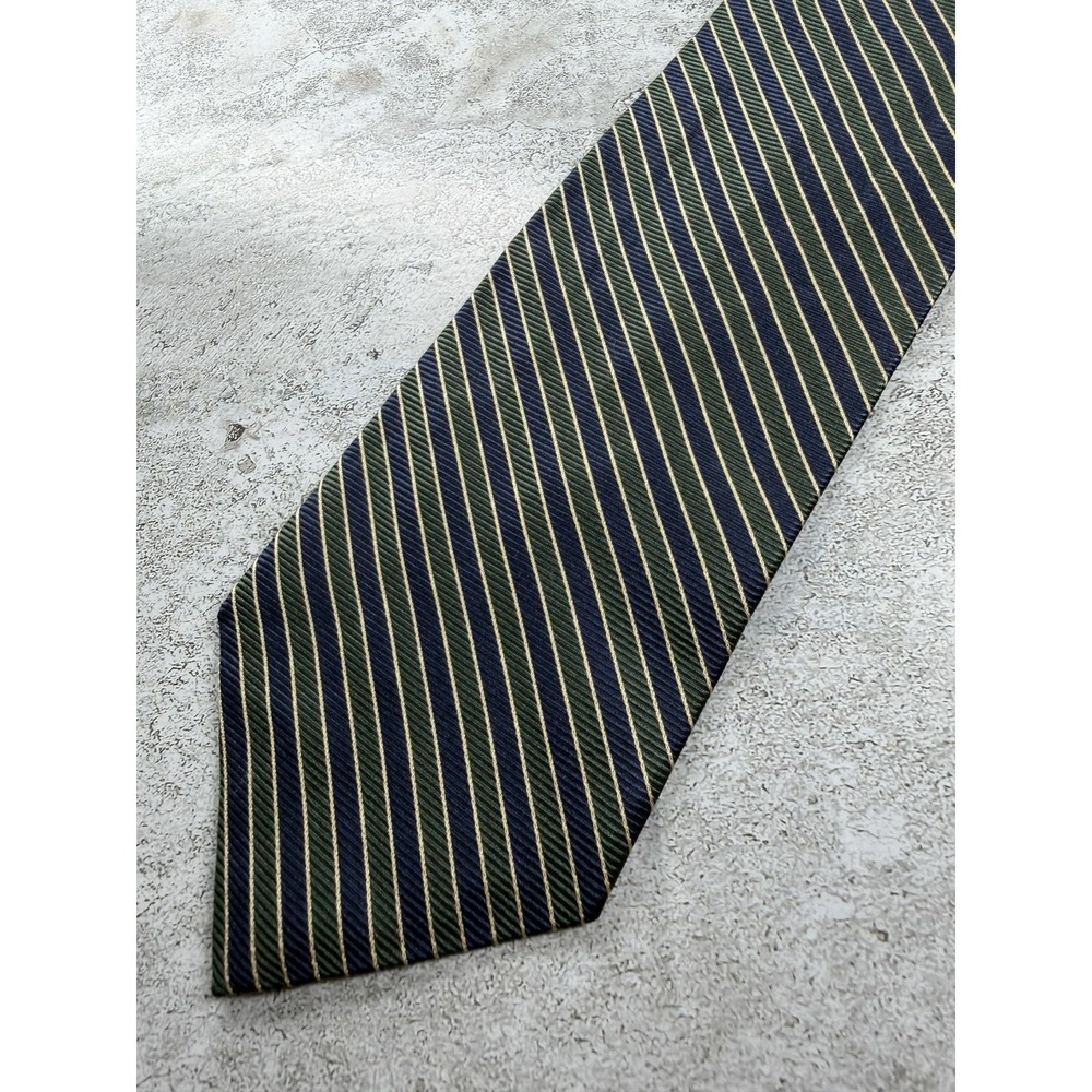 Brooks Basics Tie Mens One Size Multicolor 100% Silk Striped Made In USA